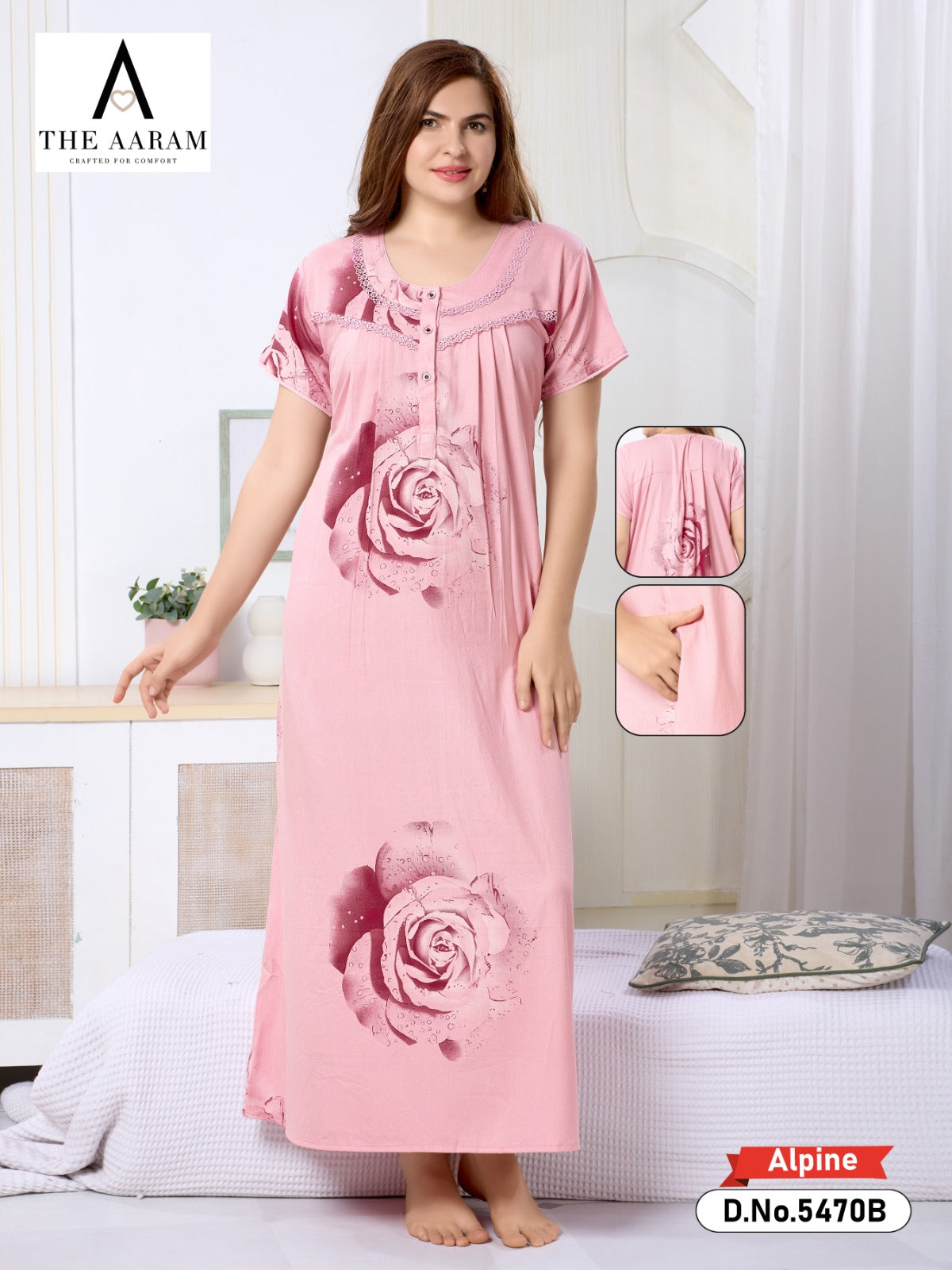 Alphine Pleated Nighty - 11