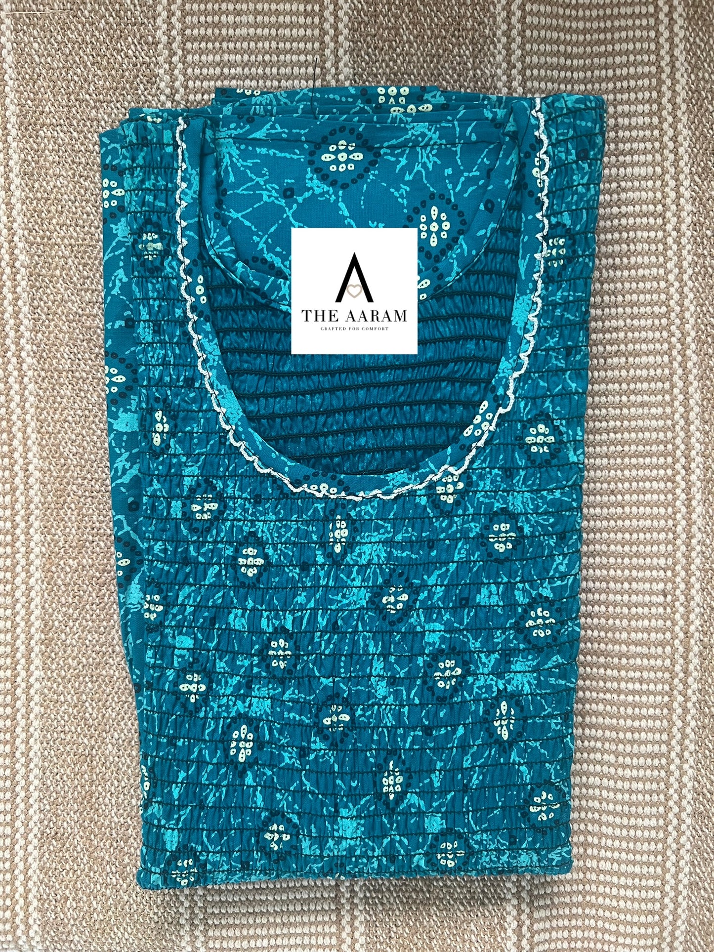 Smocked Cotton Nighty – SN06