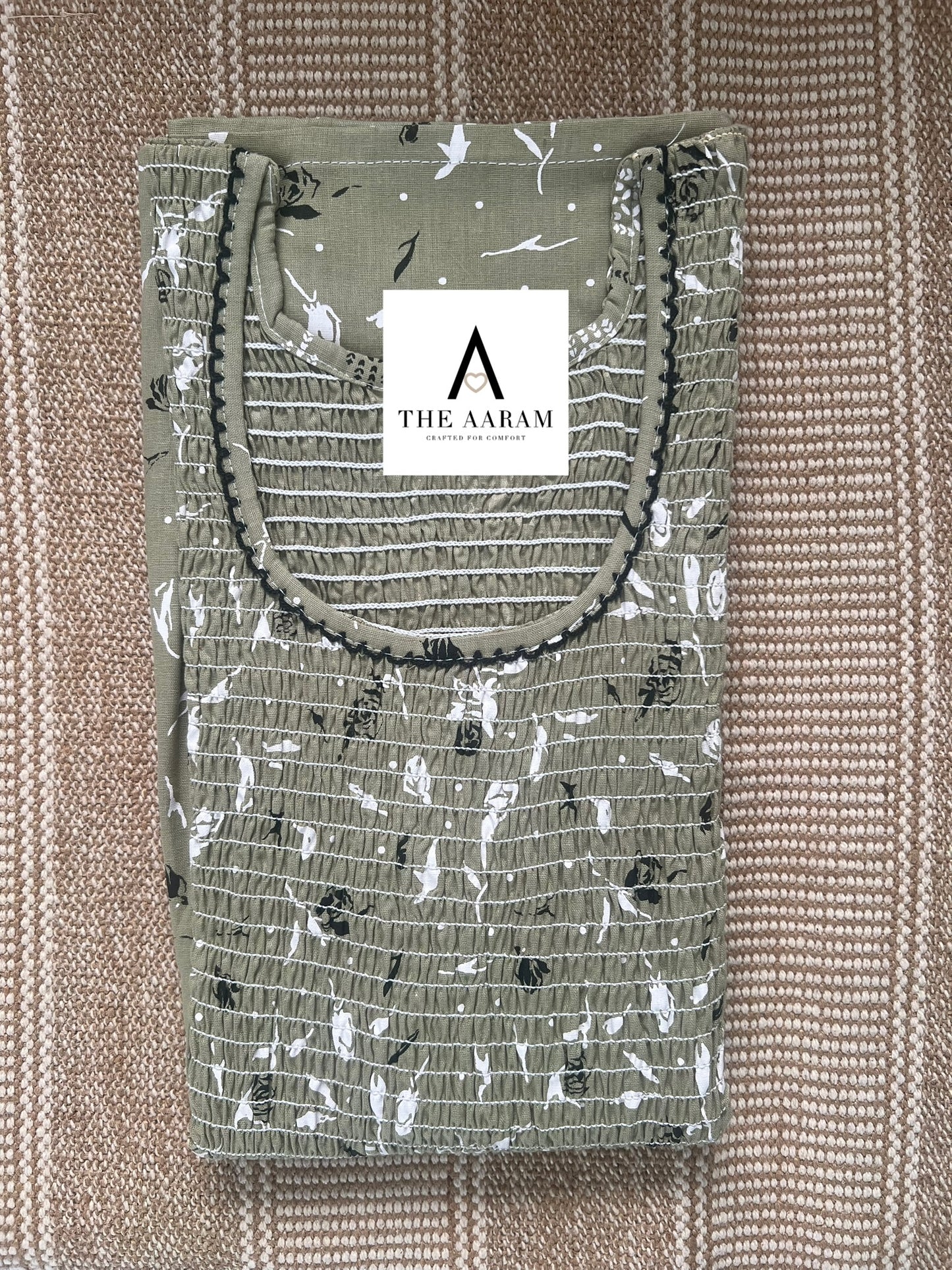 Smocked Cotton Nighty – SN13