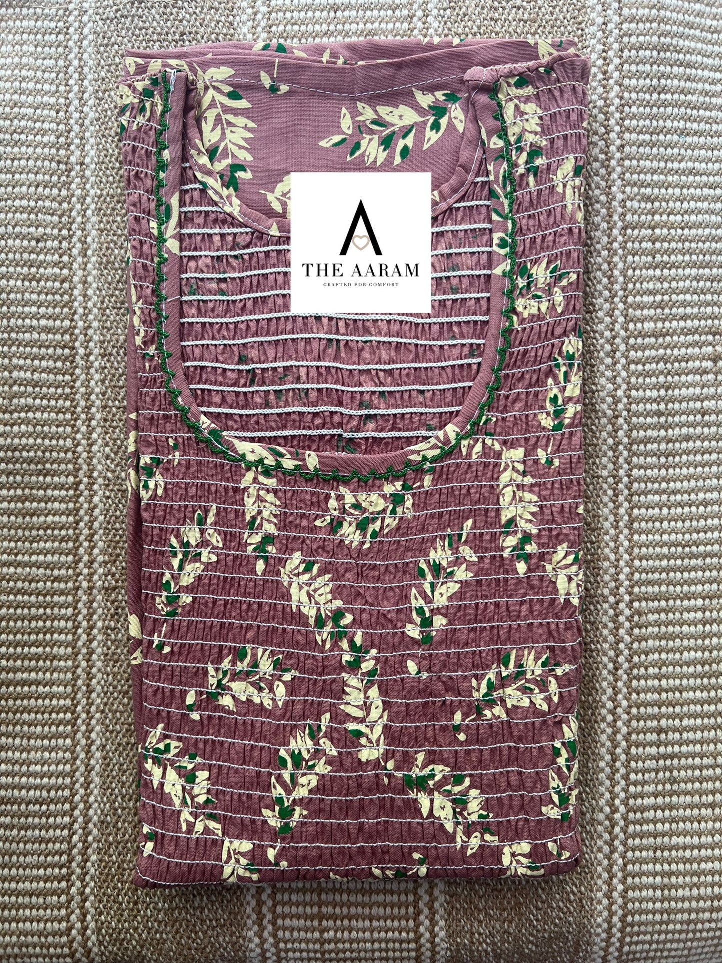 Smocked Cotton Nighty – SN64