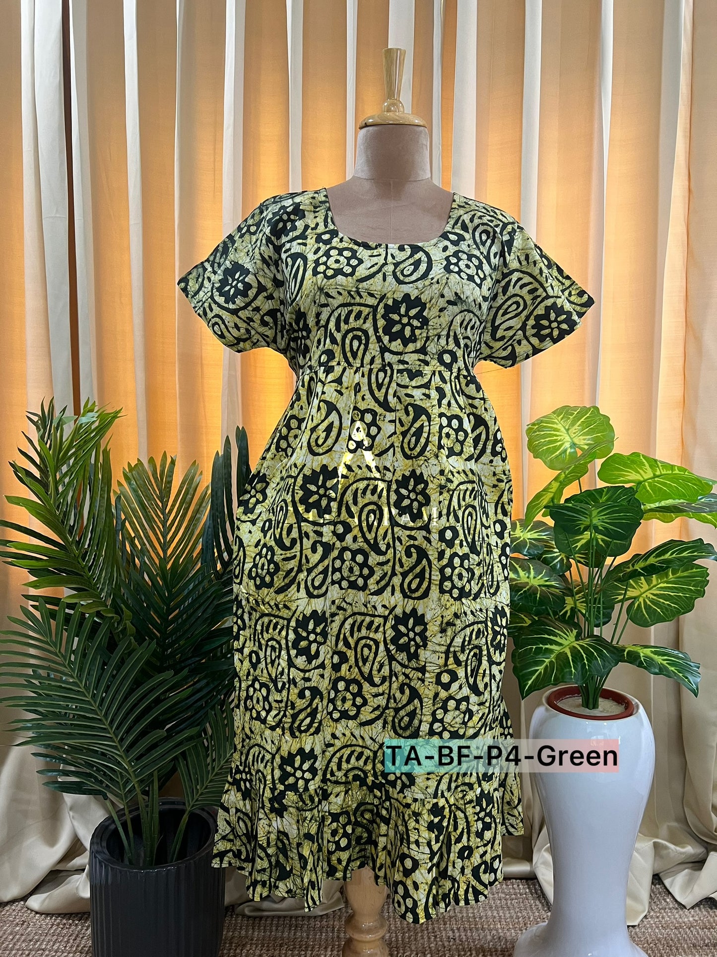 Batik Cotton Frill Frock-20