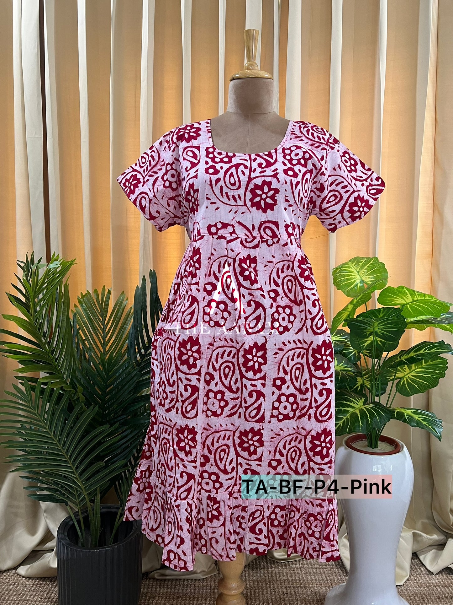Batik Cotton Frill Frock-22