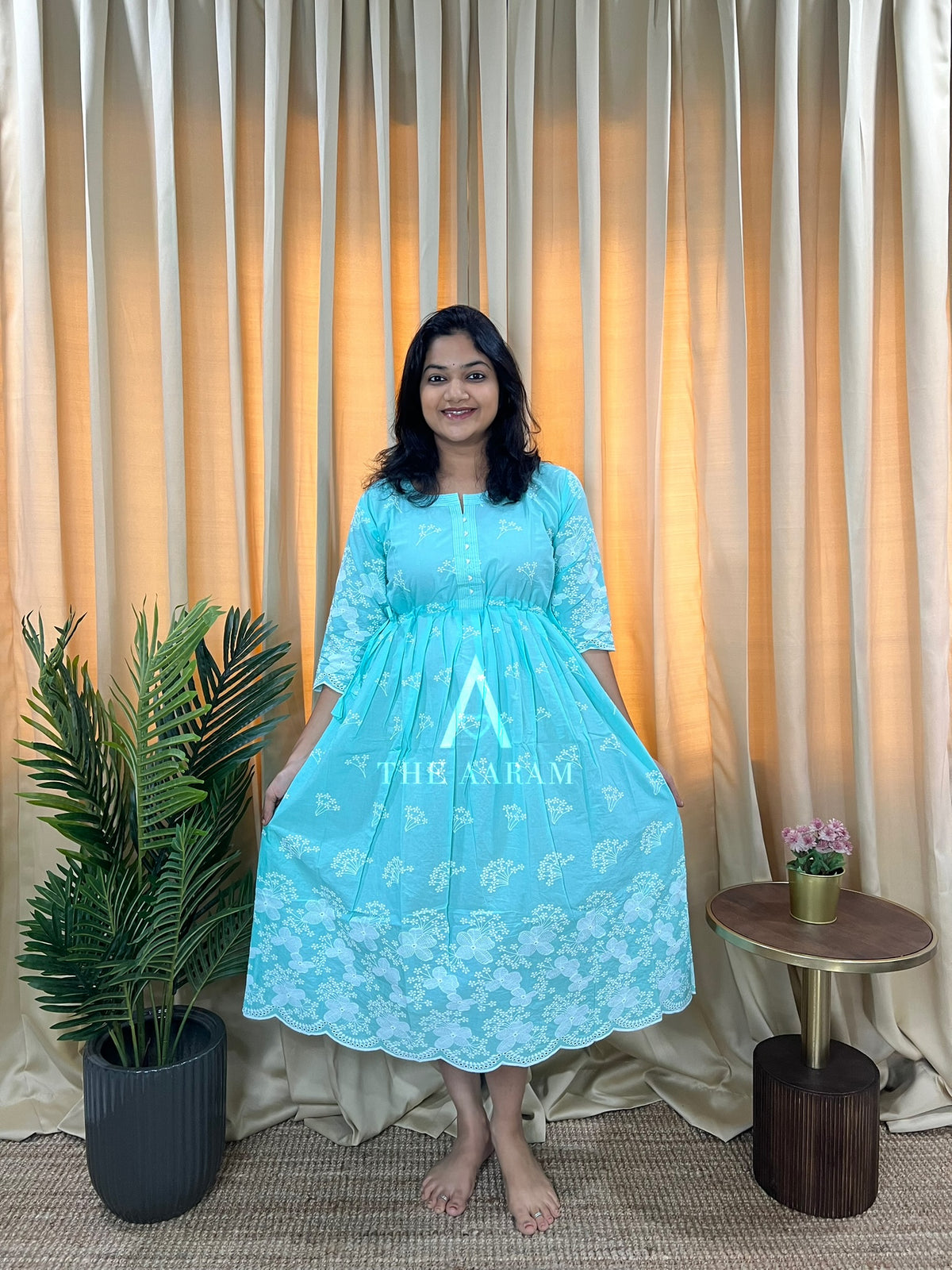 Chikankari Cotton Frock — Aaira
