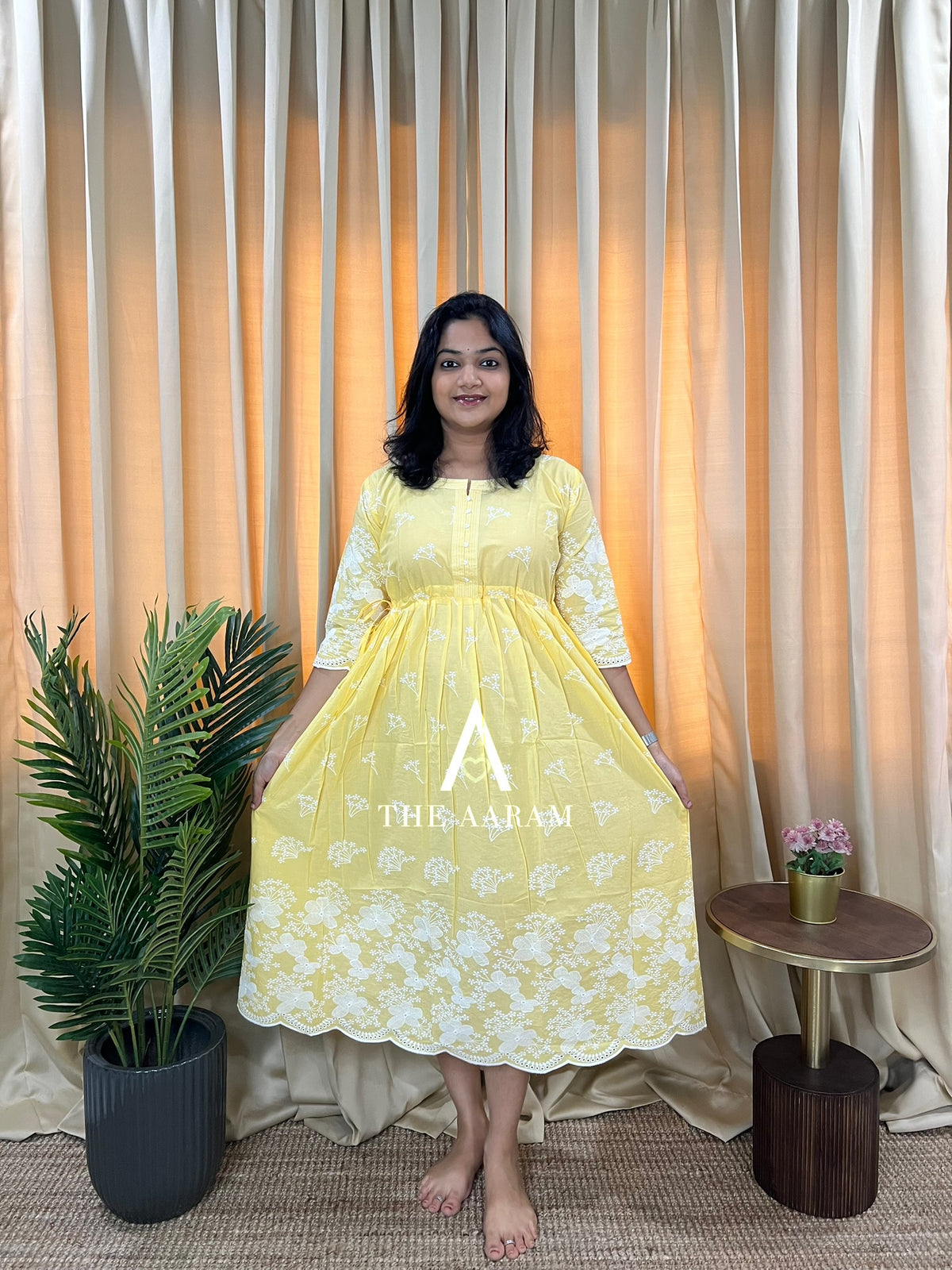 Chikankari Cotton Frock — Gul