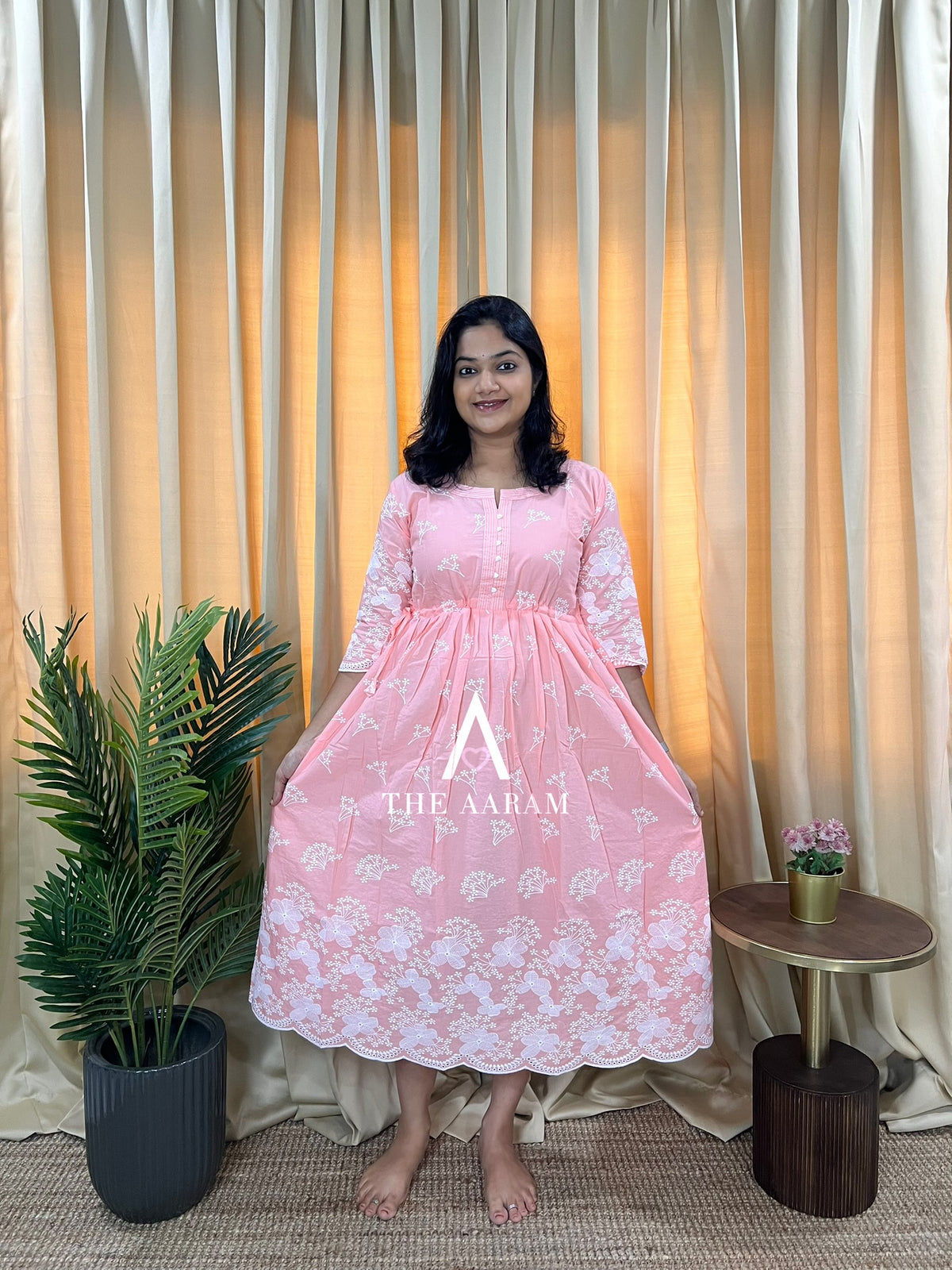 Chikankari Cotton Frock — Noor