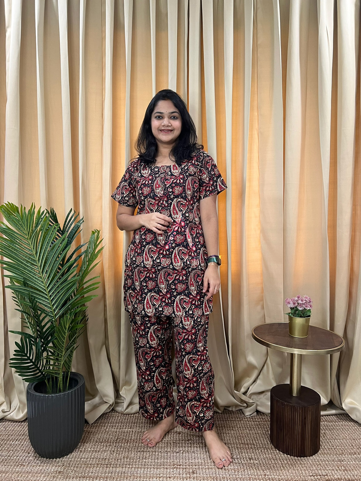 Crimson Paisley Co-Ord Set