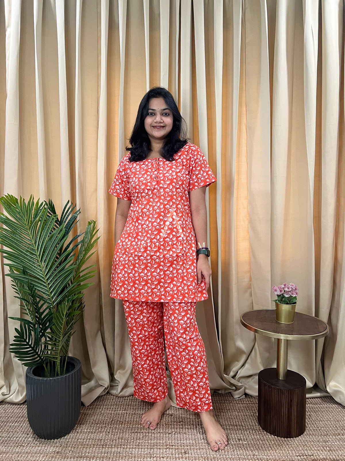 Coral Bloom Co-Ord Set