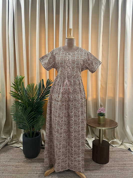 Cocoa Mosaic Comfort Maxi