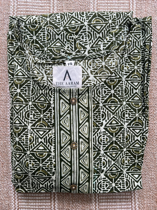 Olive Mosaic Comfort Maxi