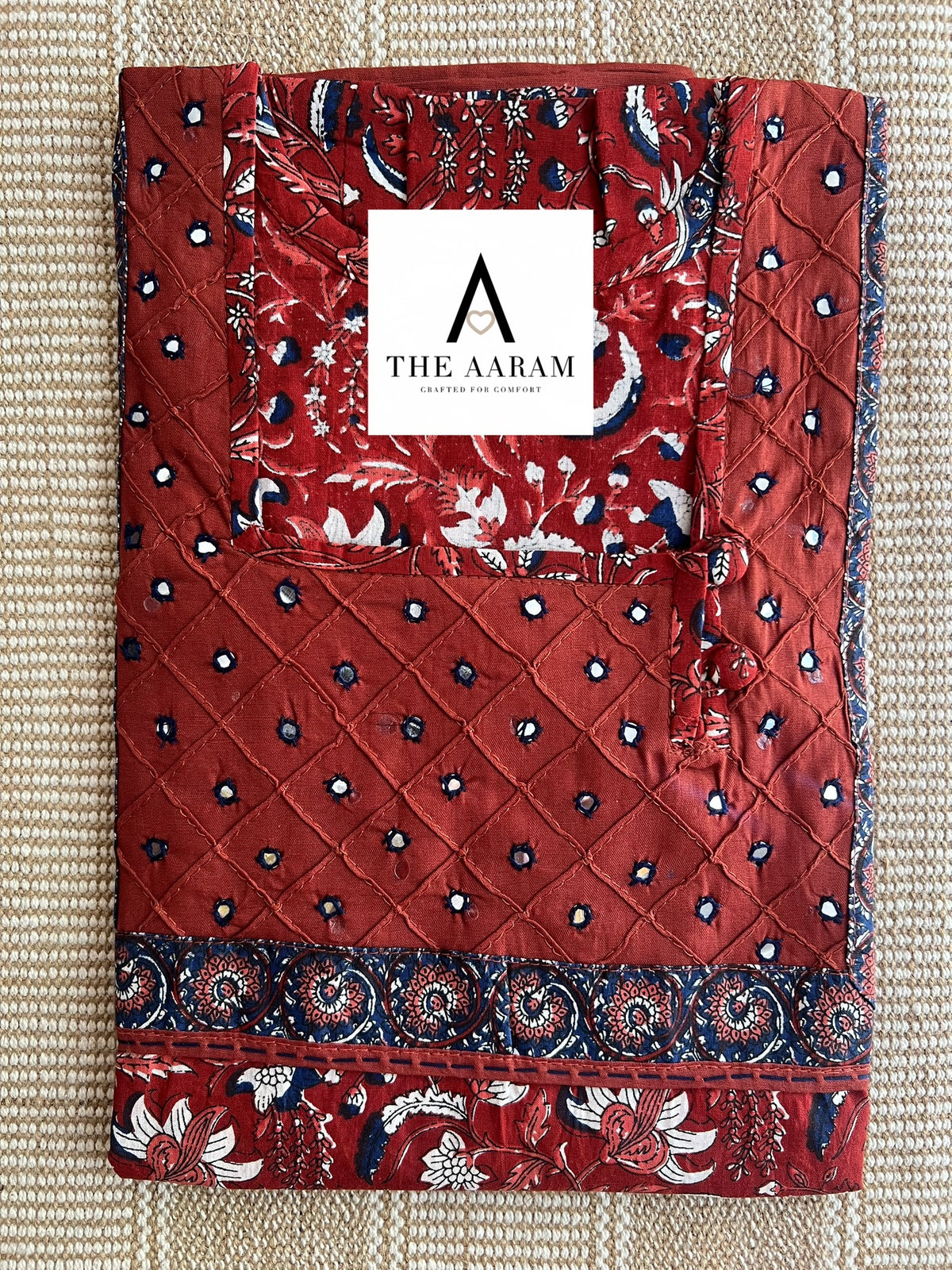 Cotton Mirror-Work Nighty XL - 69