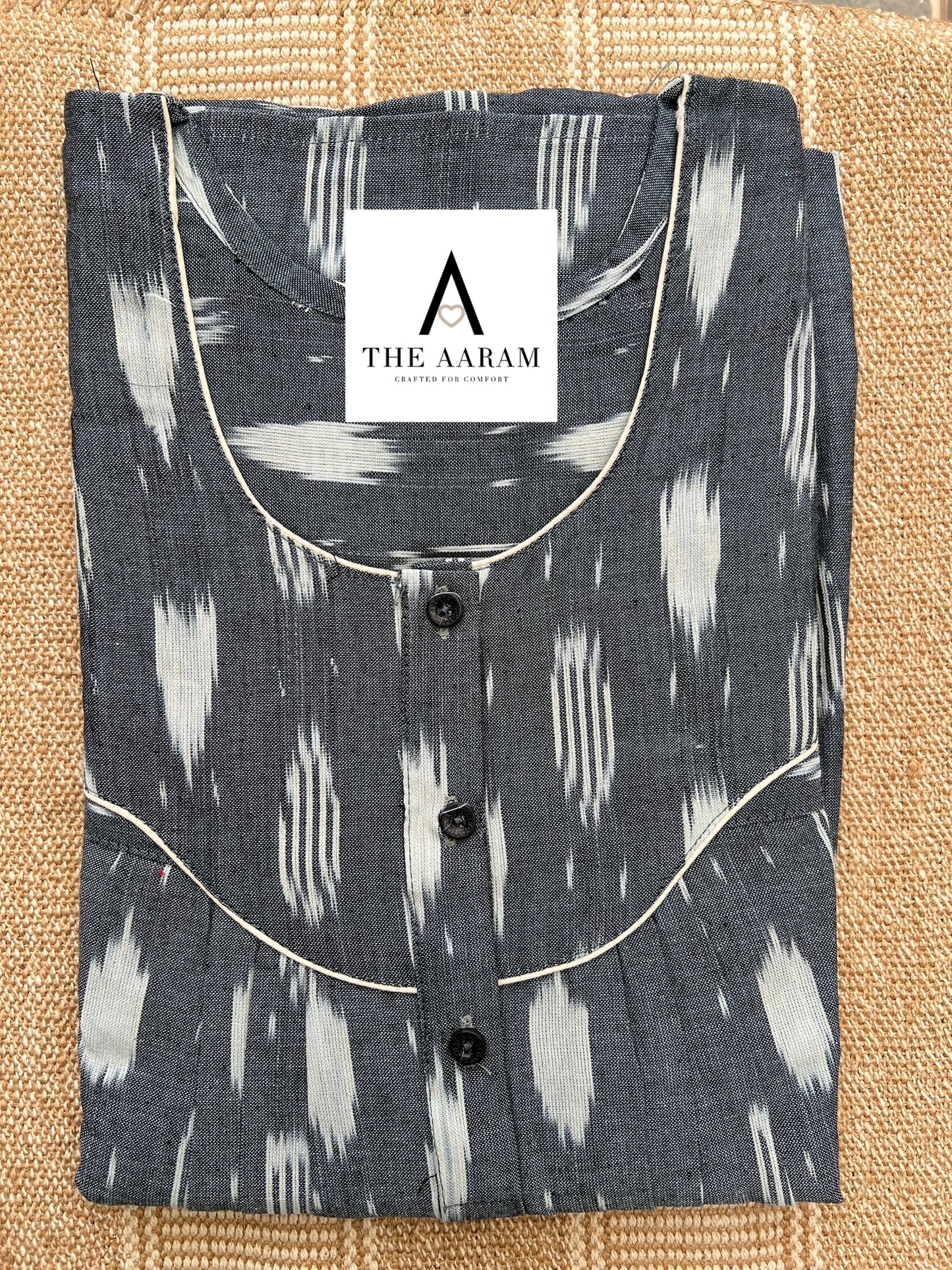 Ikkat Cotton Nighty – IC09