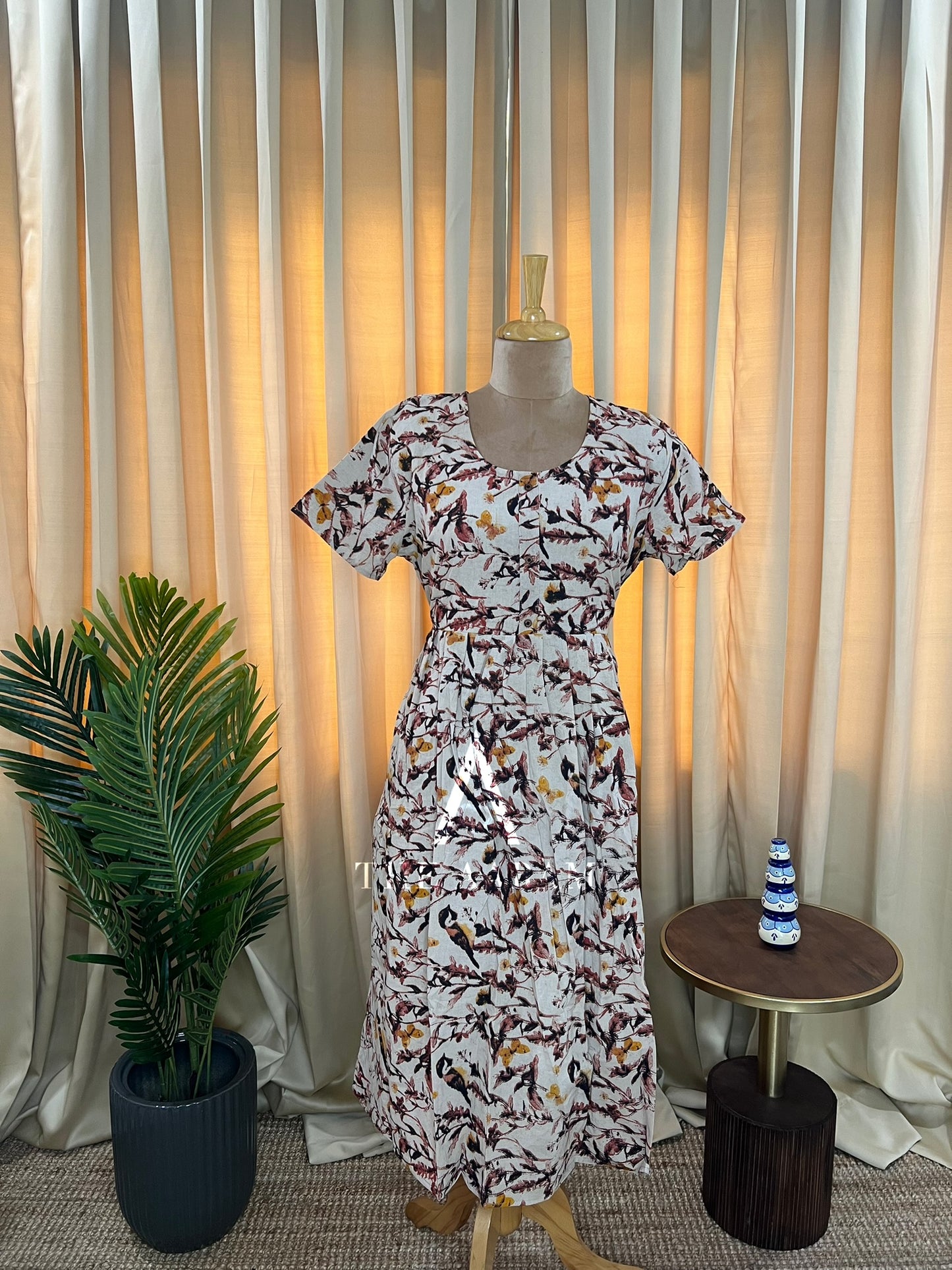 Kalamkari Cotton Comfort Frock - 08