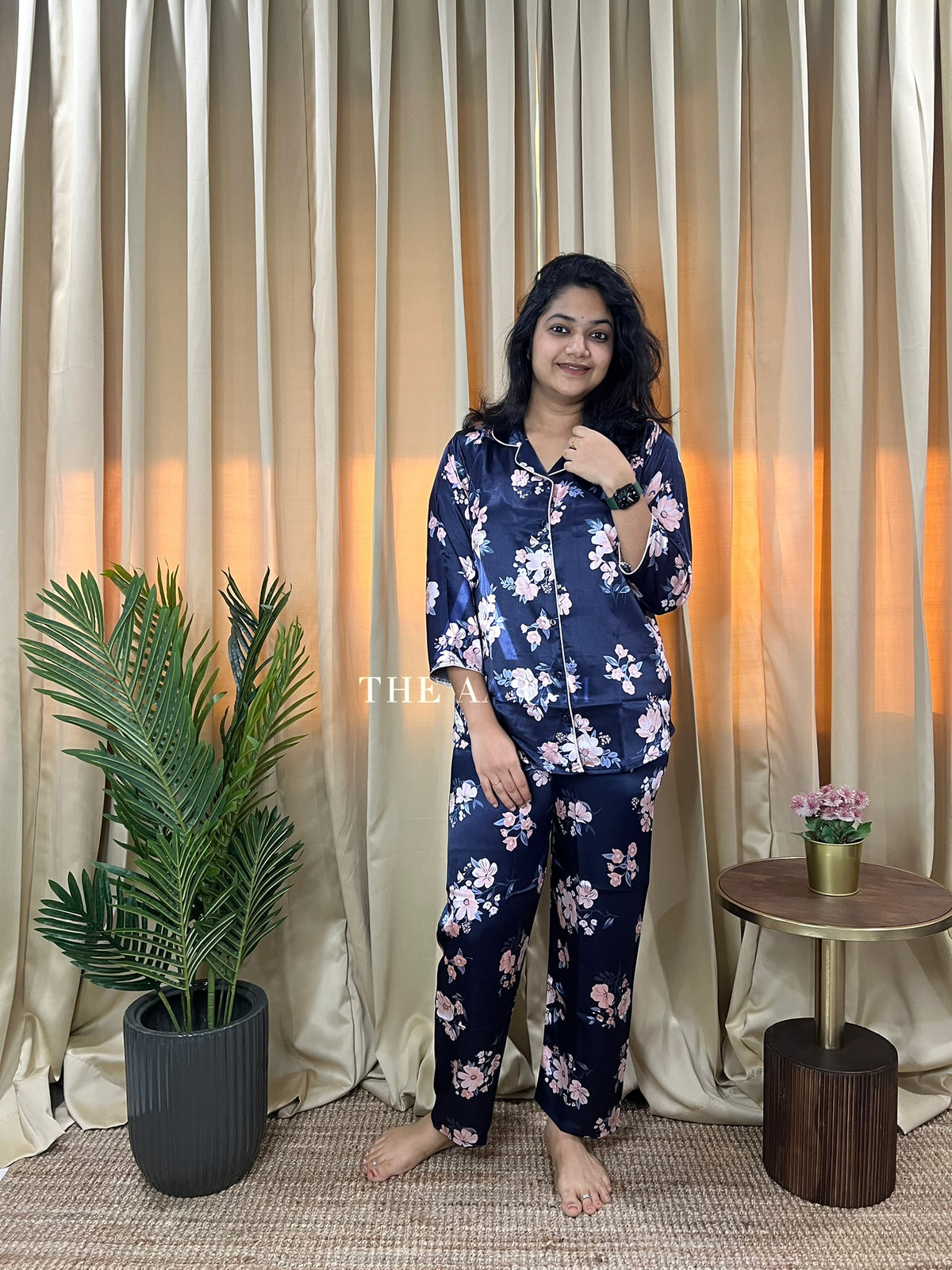 Italian Satin Lounge Set — Gemma