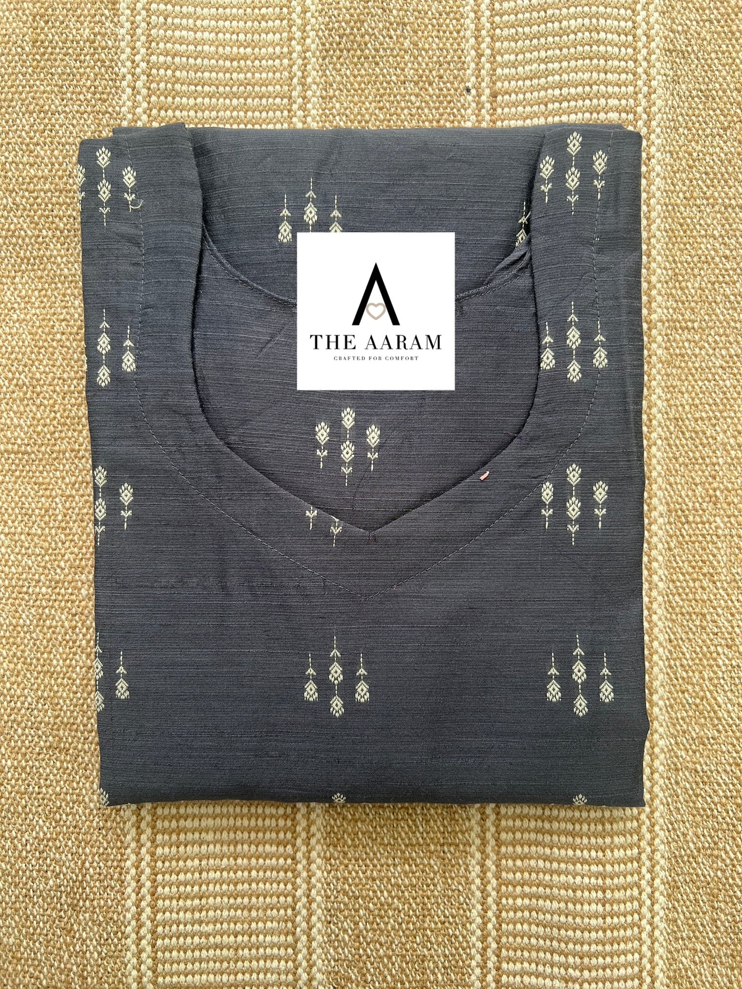 Raw Silk Straight-Cut Kurti - 02