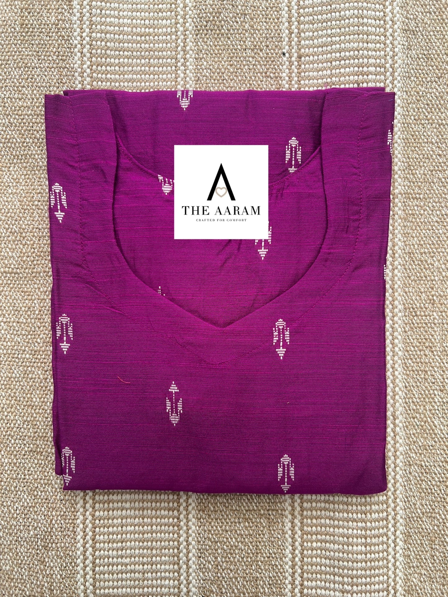 Raw Silk Straight-Cut Kurti - 06