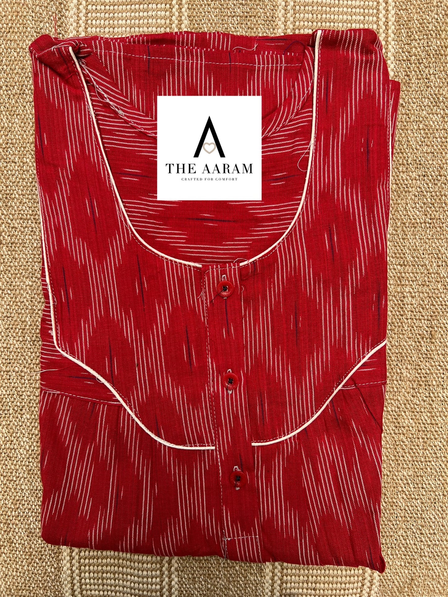 Ikkat Cotton Nighty – IC27