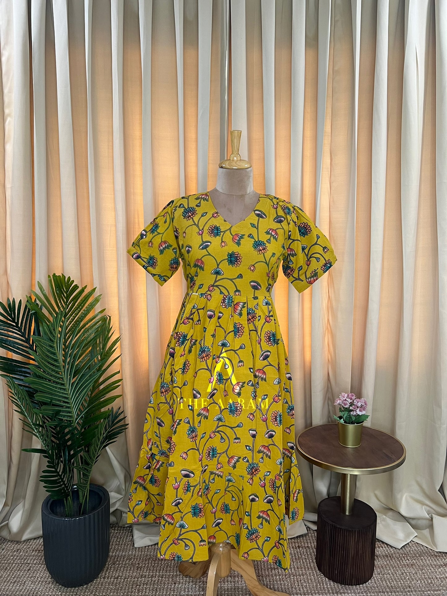 Kalamkari Cotton Frock - KCF19