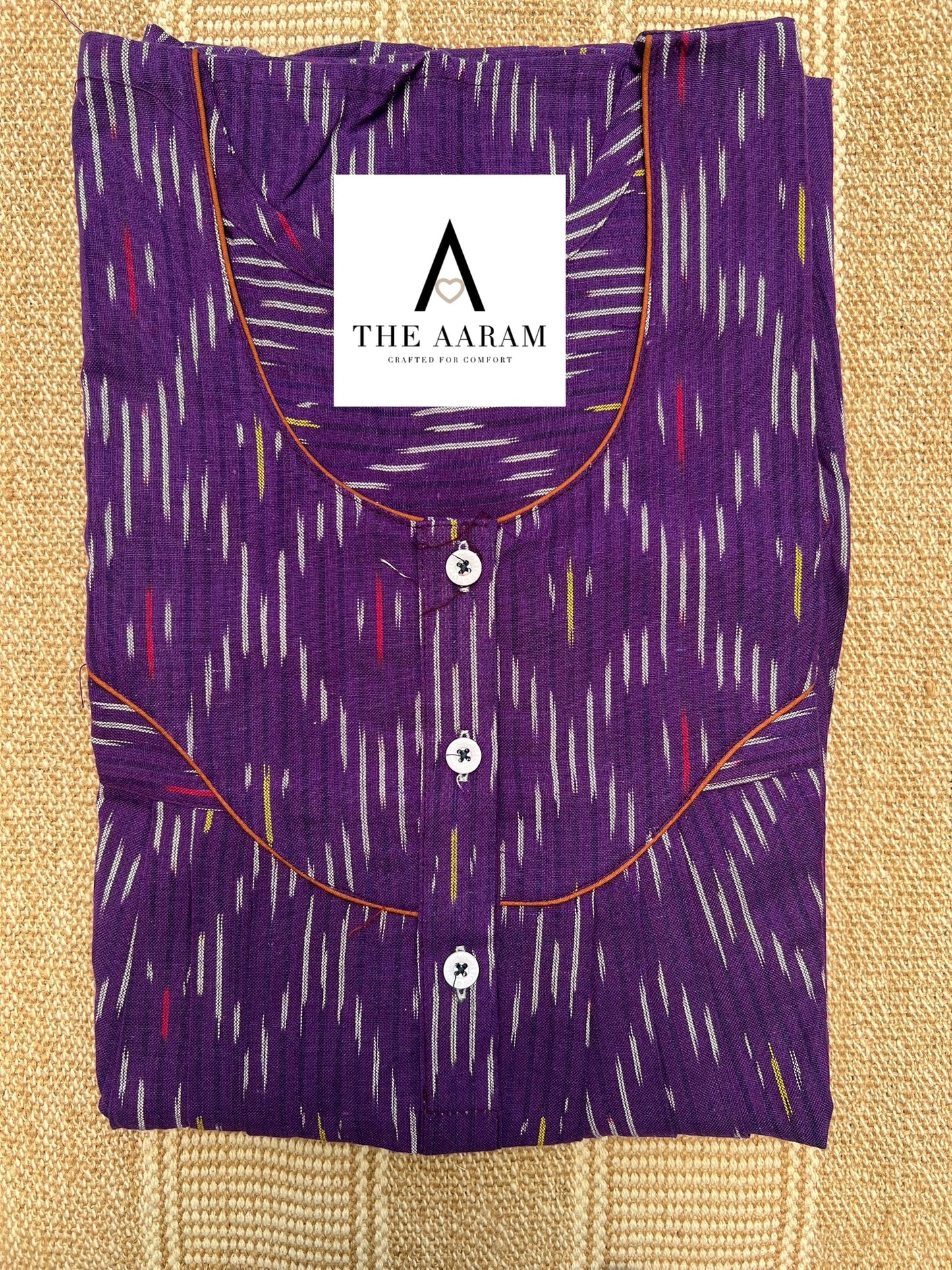 Ikkat Cotton Nighty – IC32