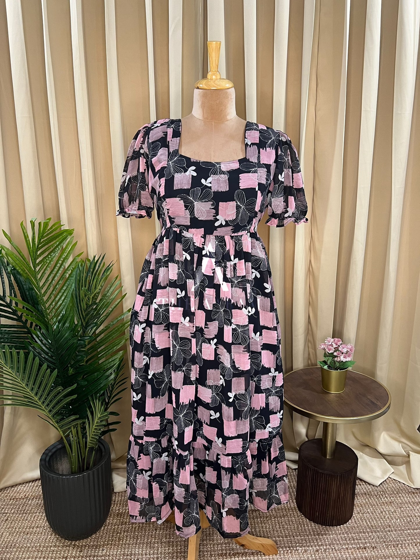 Georgette Feeding Frill Frock - 08