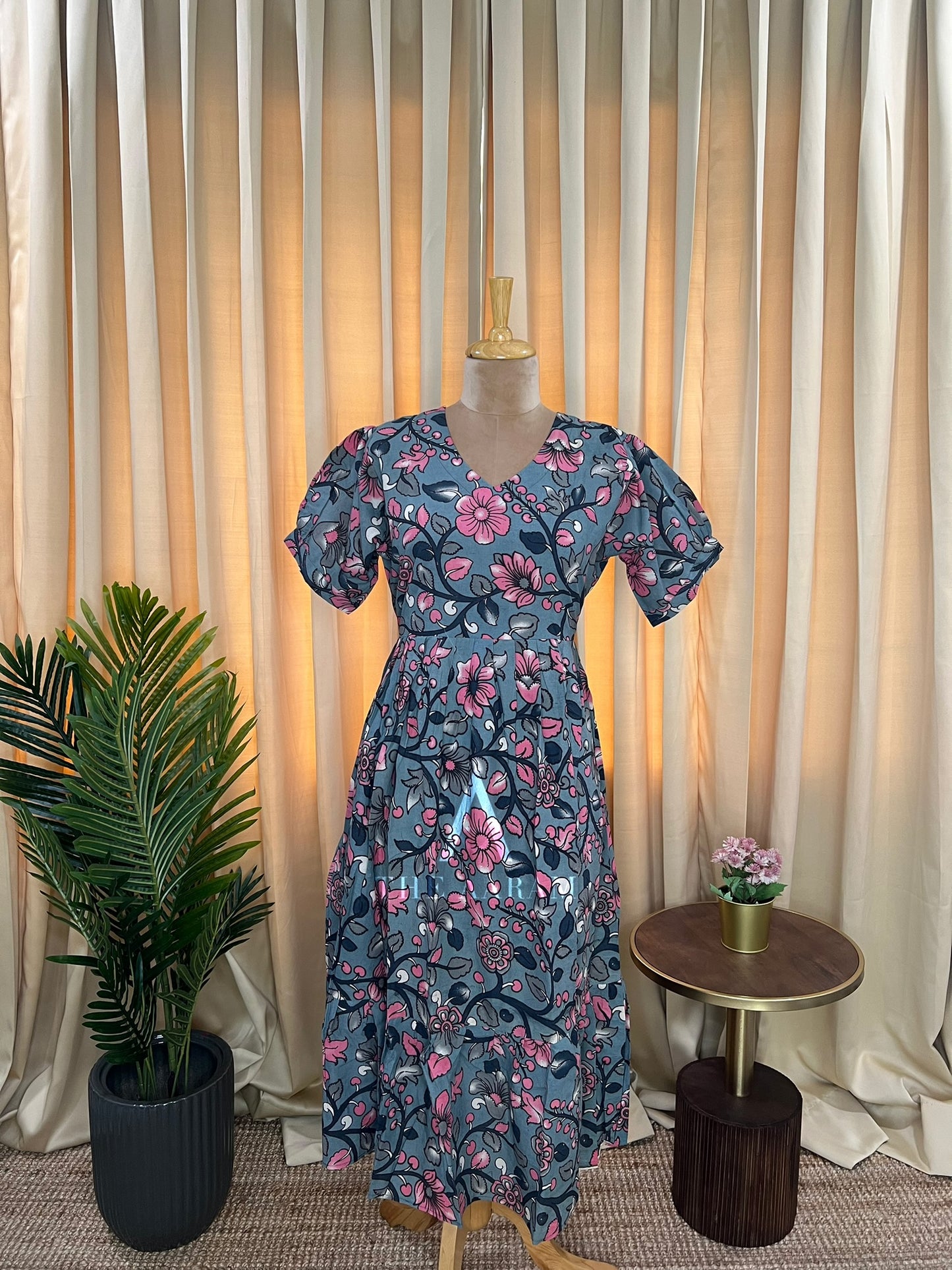 Kalamkari Cotton Frock - KCF30