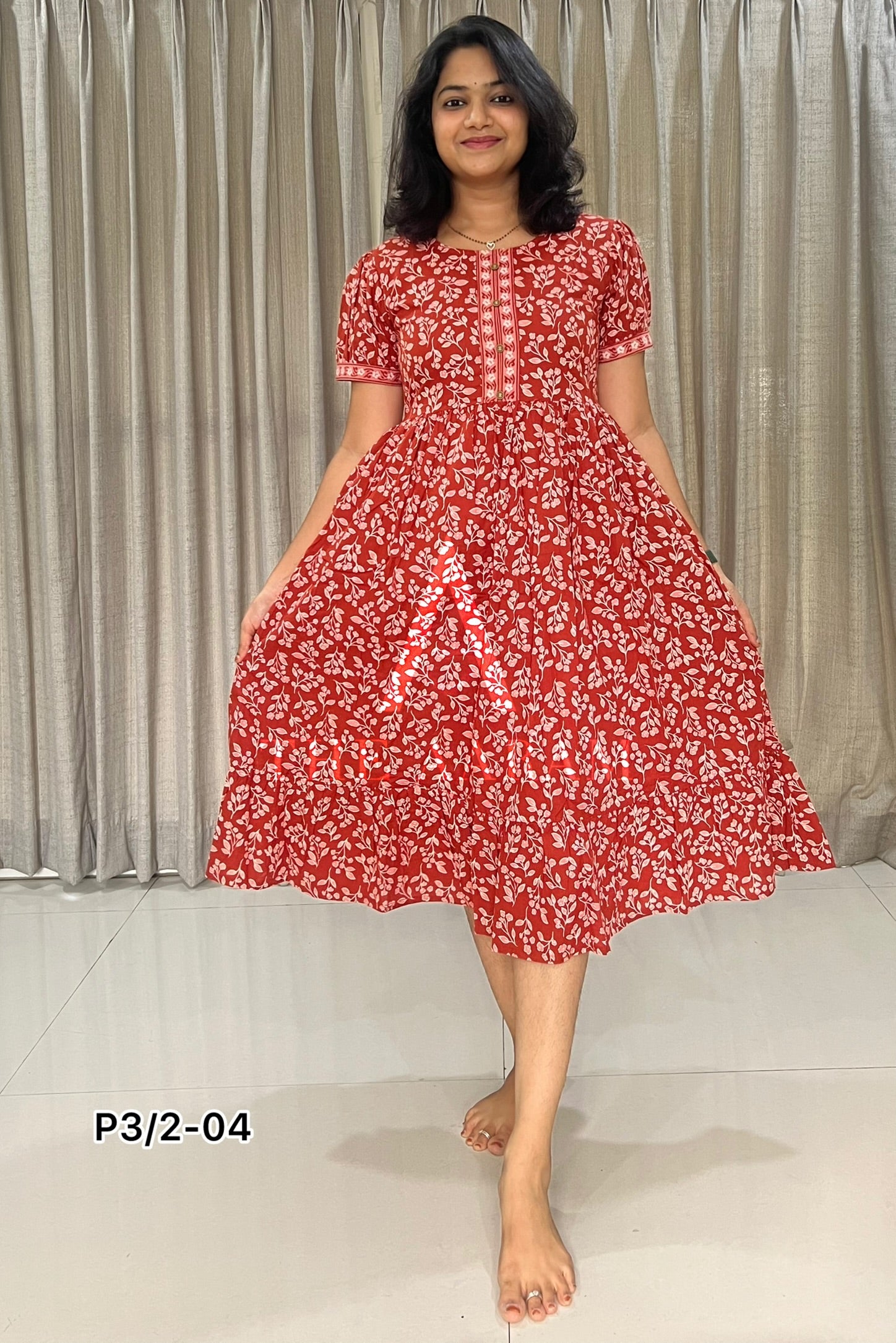 🤱 Feeding Frill Cotton Dresses