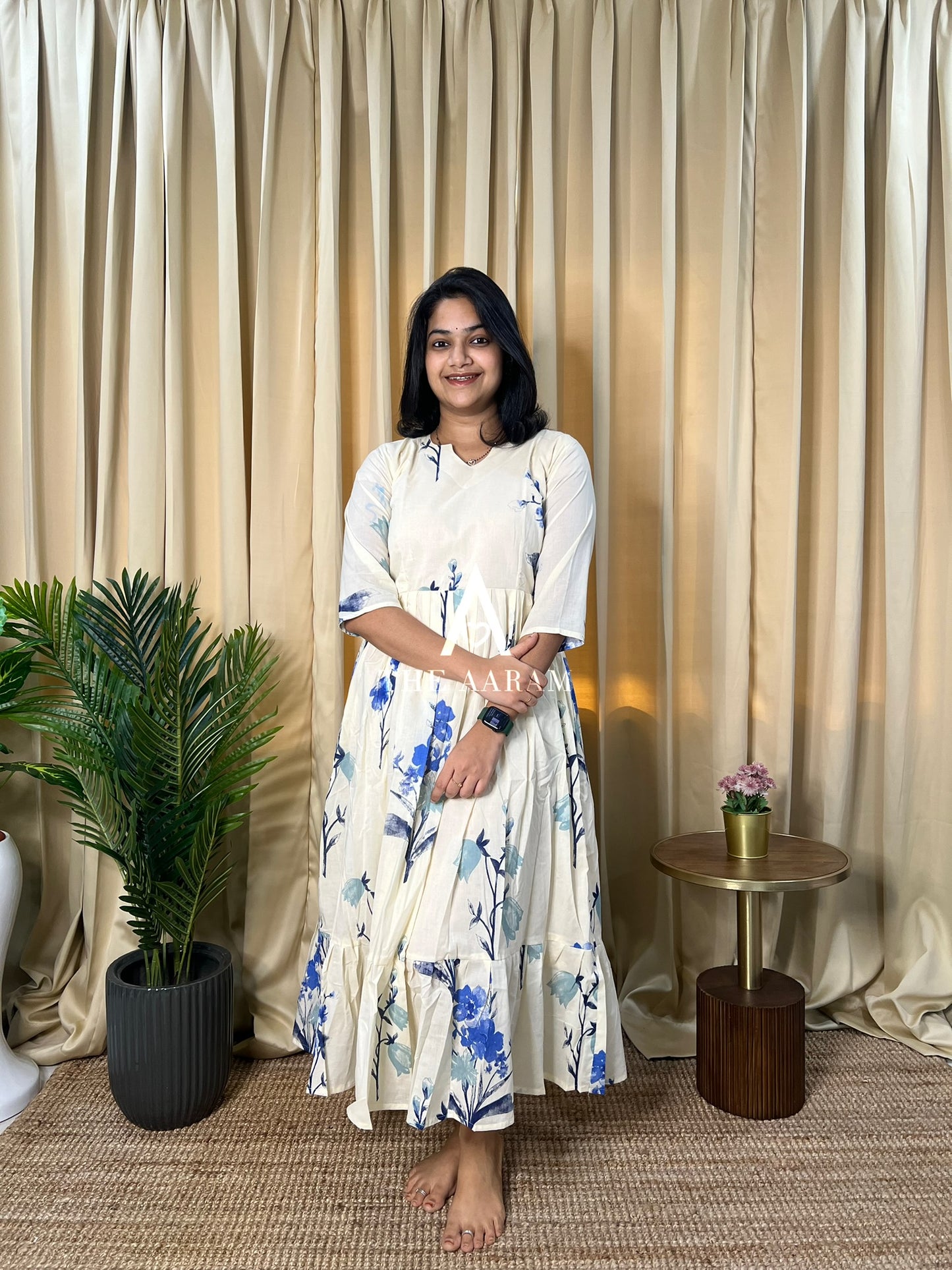 Bluebell Breeze Mul Cotton Frill Frock