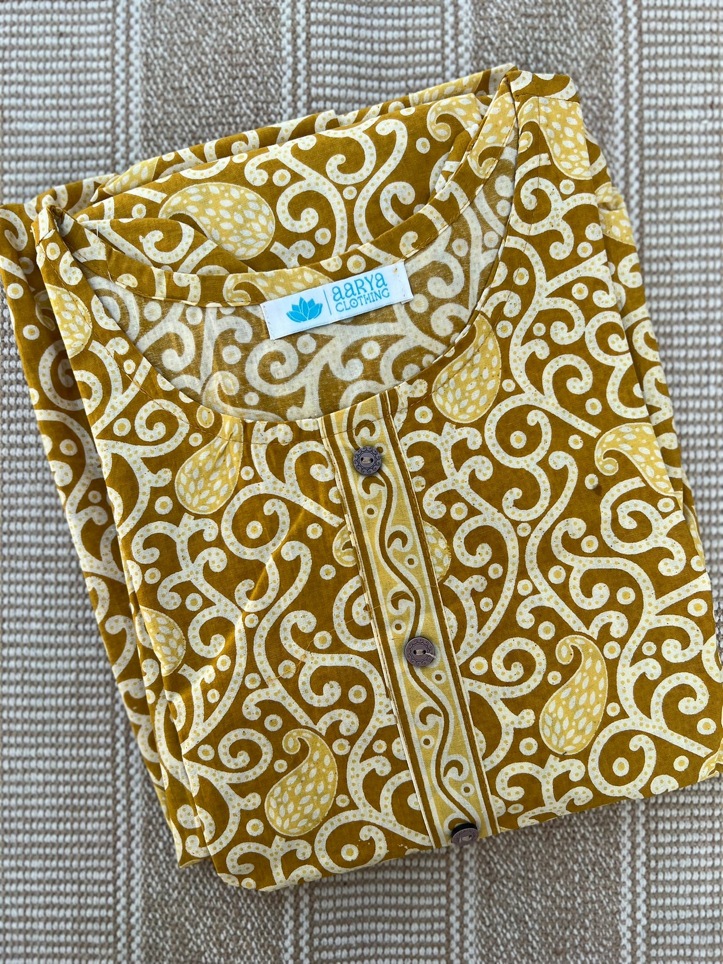 Yellow Paisley Comfort Maxi