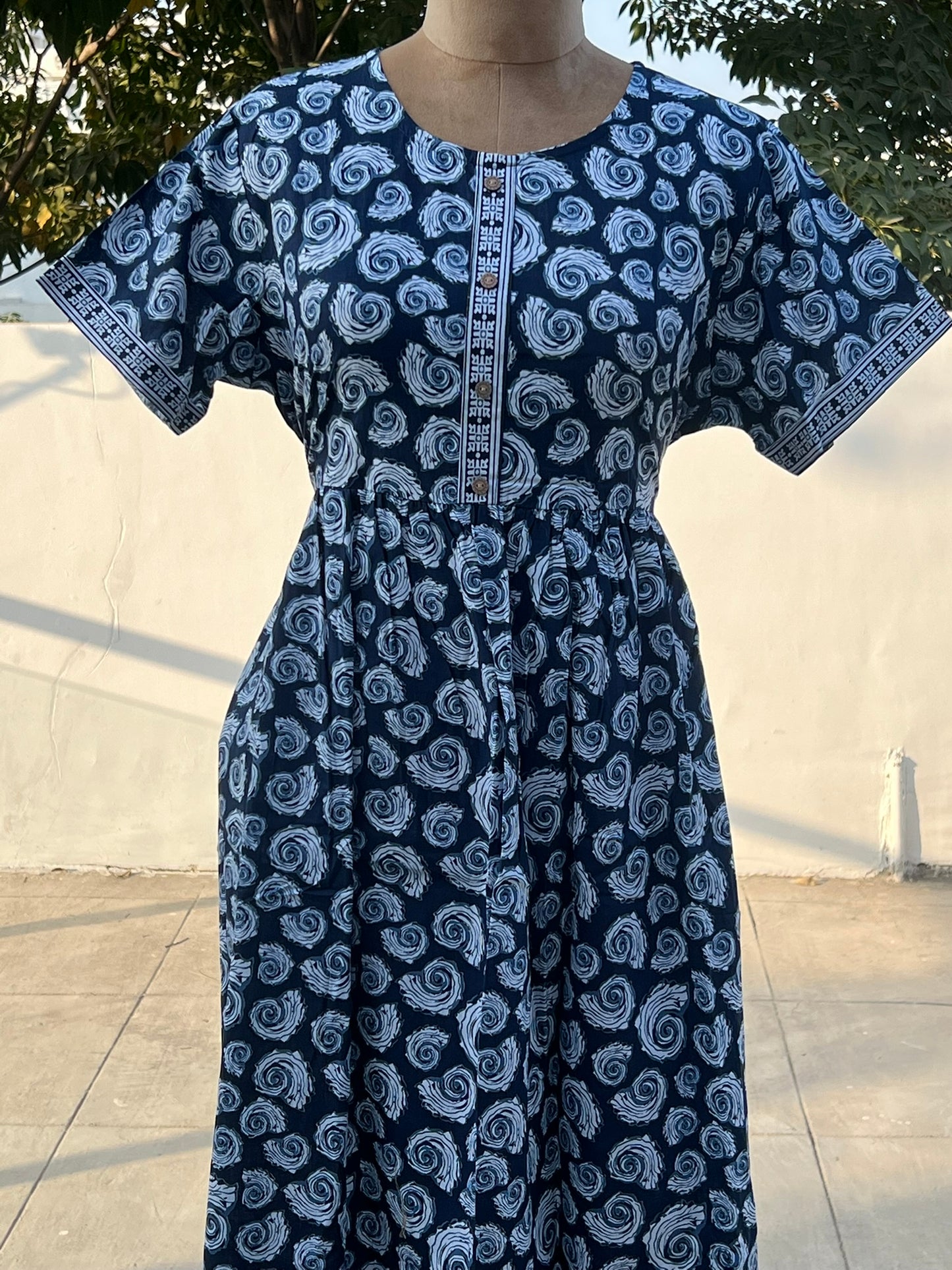 Blue Swirl Comfort Maxi