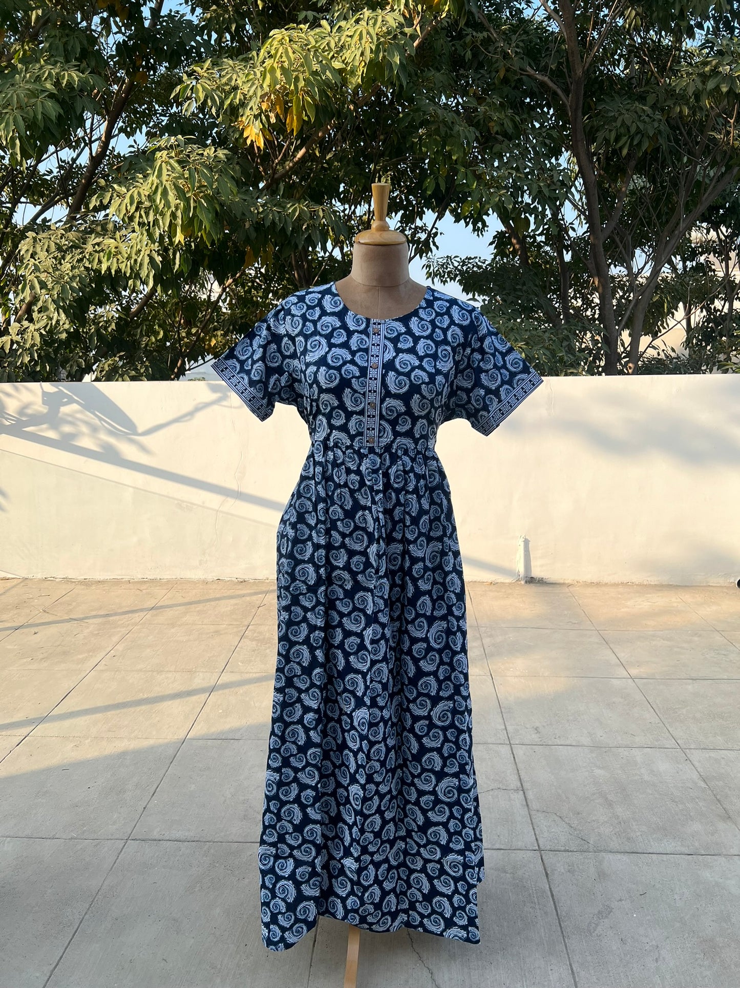 Blue Swirl Comfort Maxi