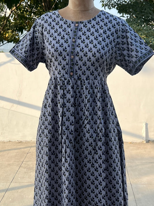 Free Size Frock Maxi - P2 - Blue