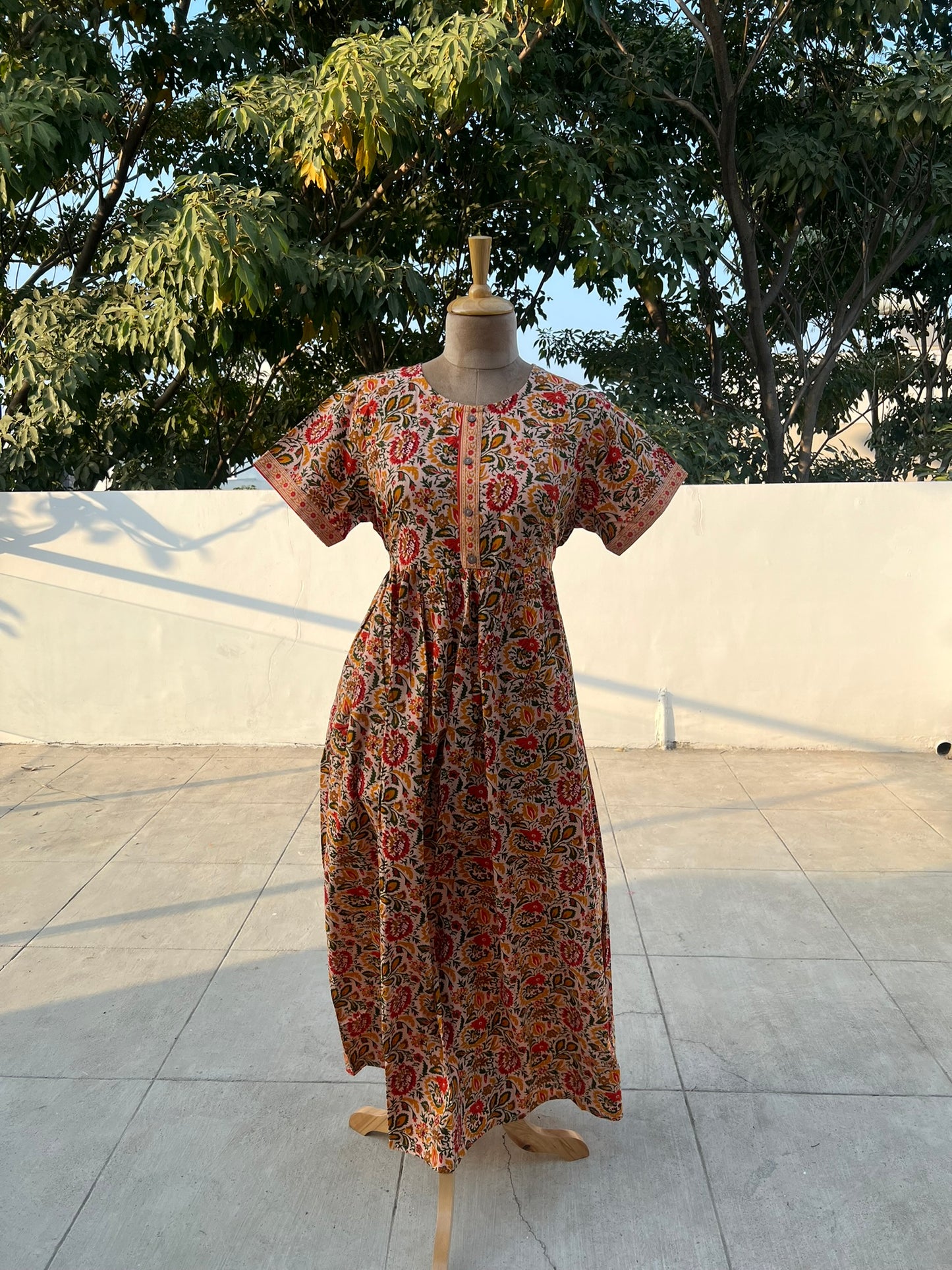 Peach Garden Comfort Maxi