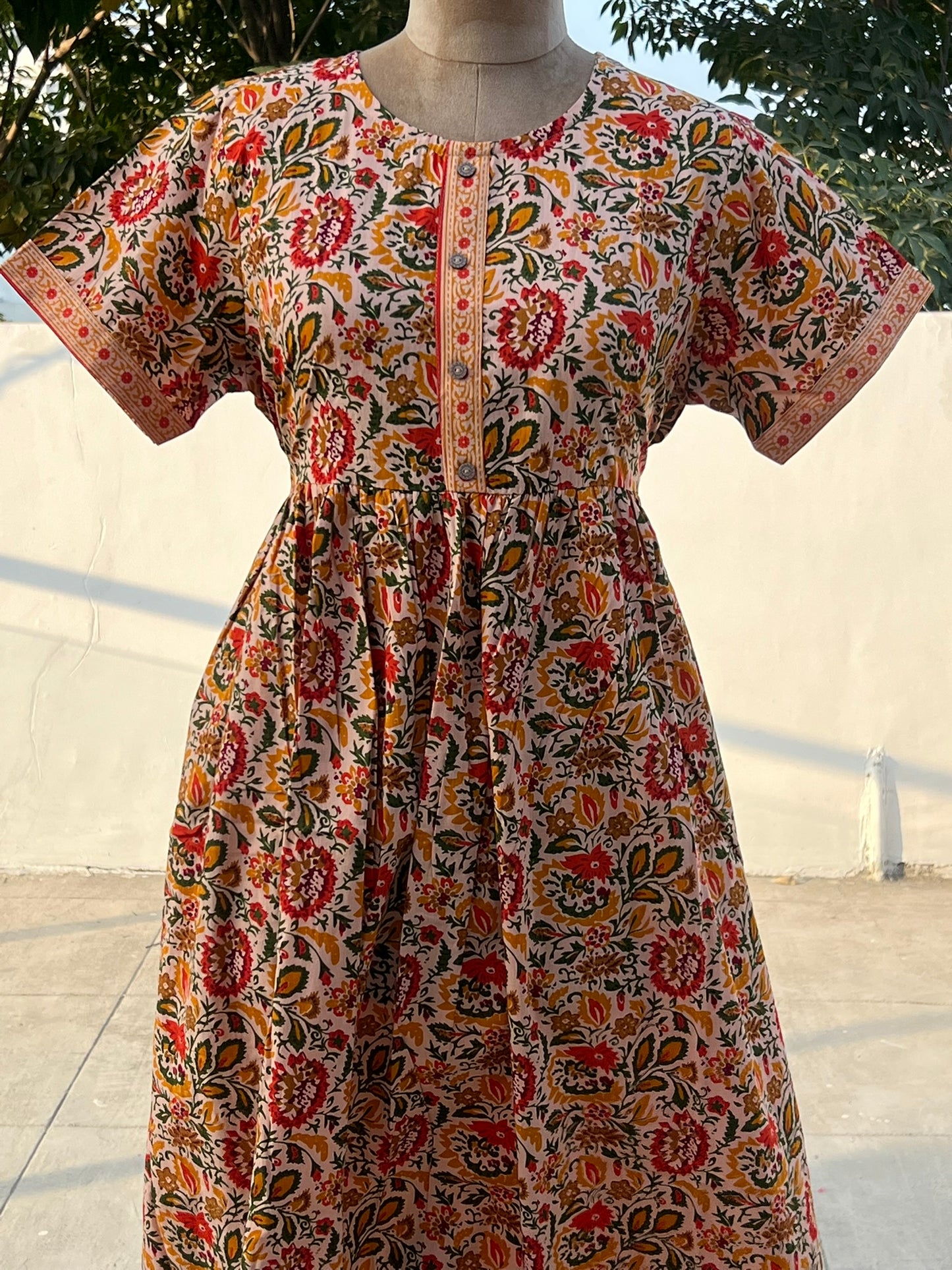Peach Garden Comfort Maxi
