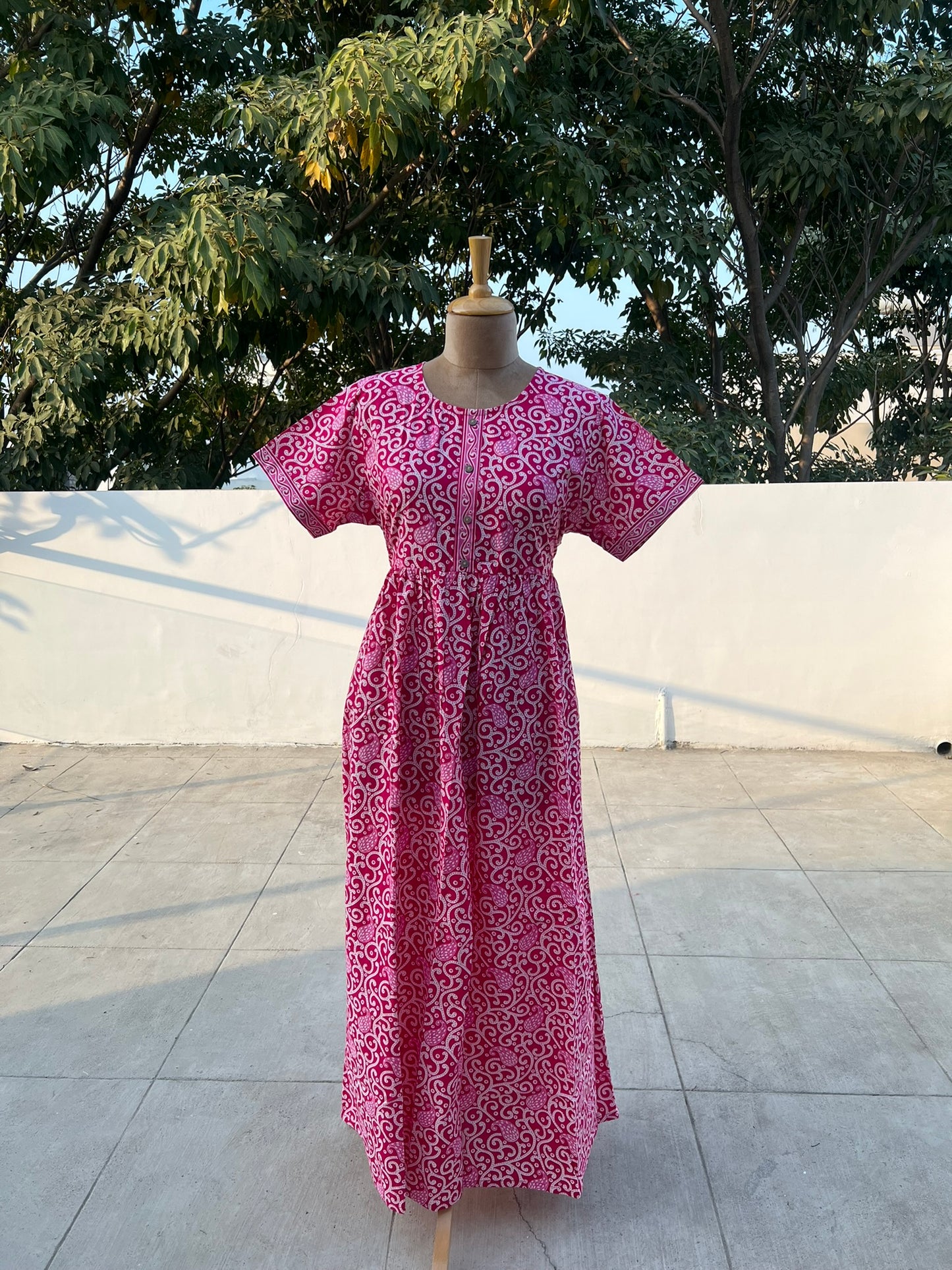 Pink Paisley Comfort Maxi