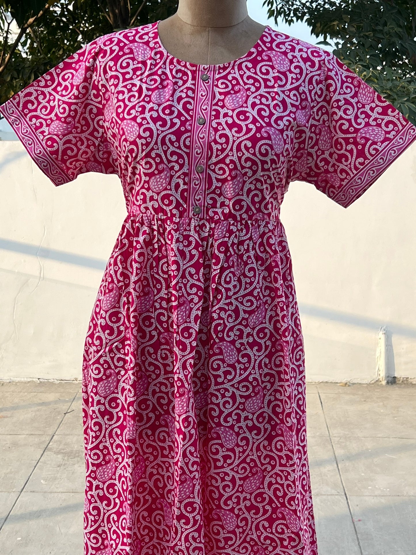 Pink Paisley Comfort Maxi