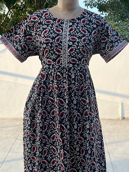 Free Size Frock Maxi - P5 - Black