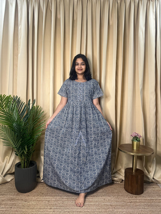 Indigo Mosaic Comfort Maxi
