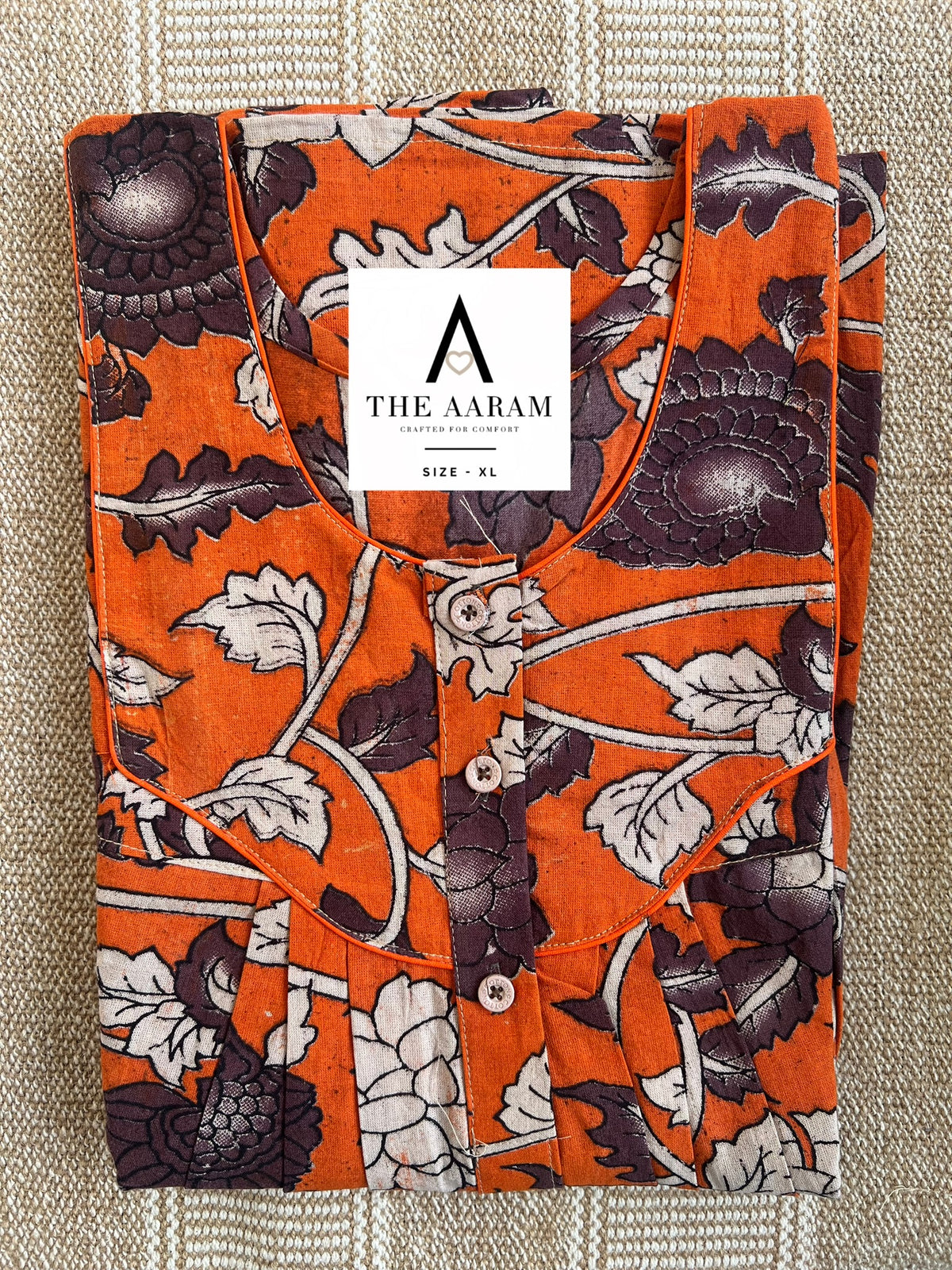 Kalamkari Cotton Nighty XL – KR100