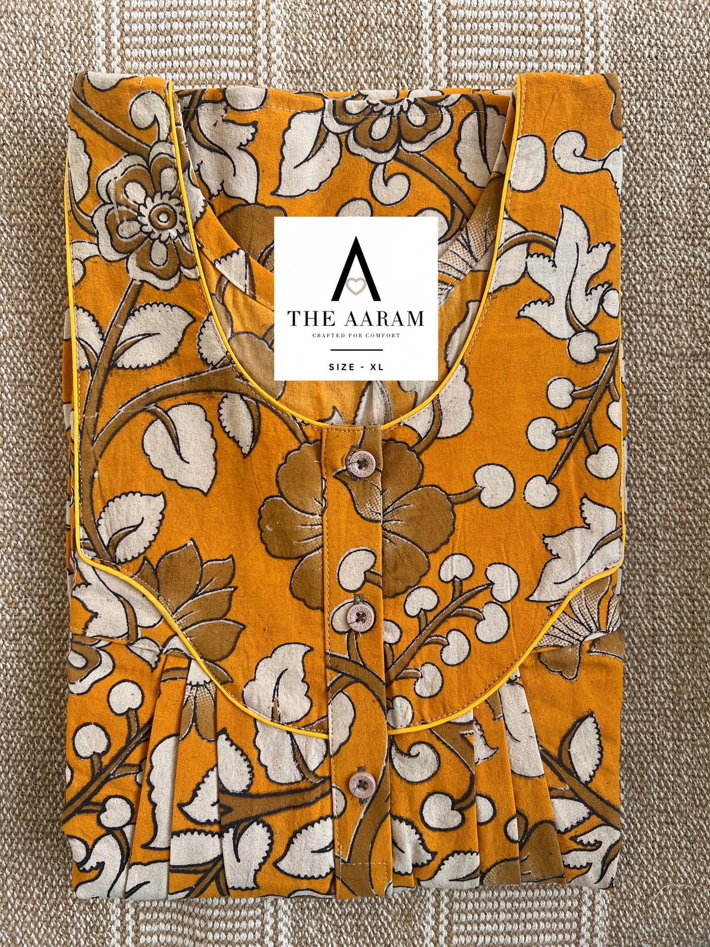 Kalamkari Cotton Nighty XL – KR107