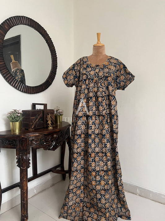 Kalamkari Cotton Nighty XXL – KR05