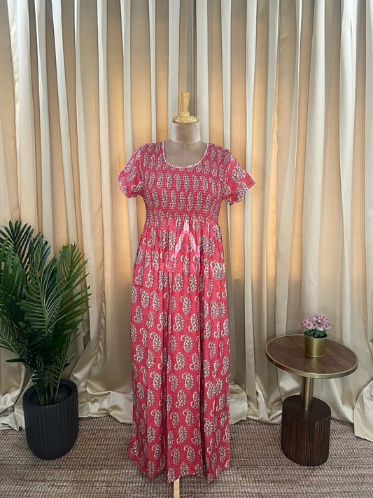 Premium Alpine Smocking Frock - 06