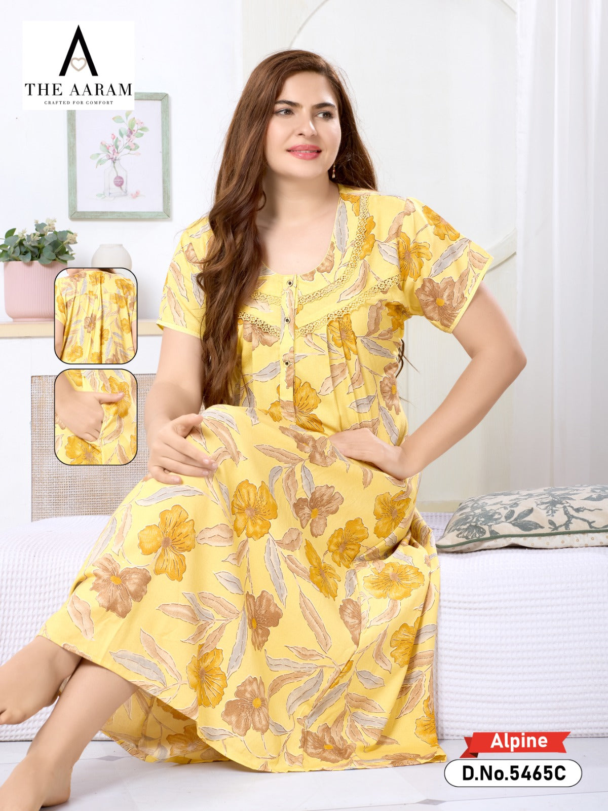 Alphine Pleated Nighty - 08