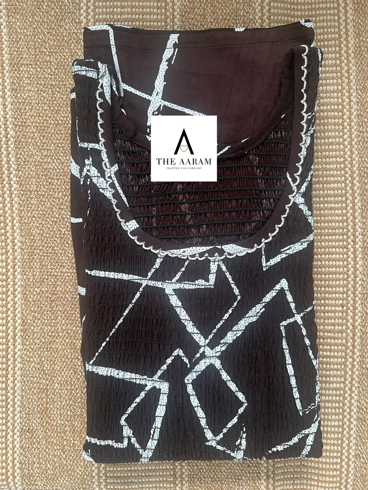 Smocked Cotton Nighty – SN03