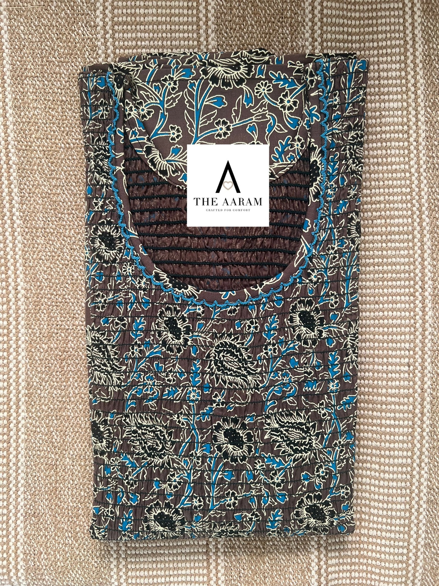 Smocked Cotton Nighty – SN14