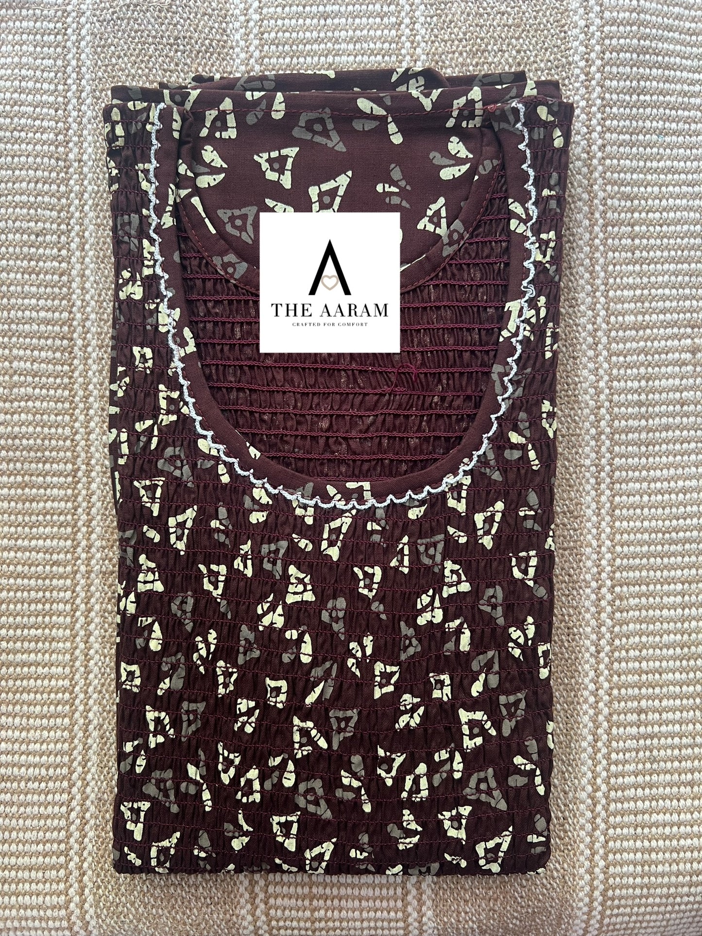Smocked Cotton Nighty – SN35