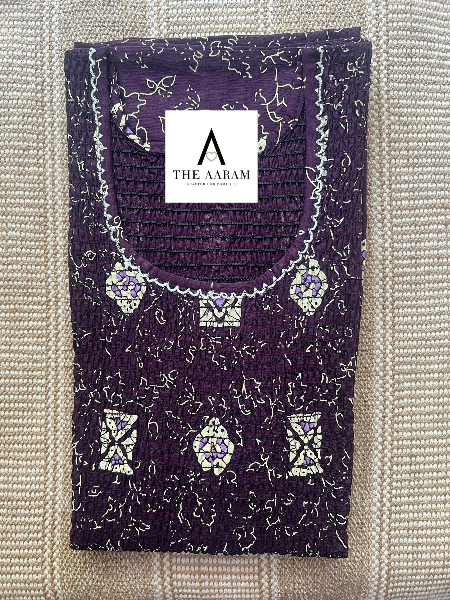 Smocked Cotton Nighty – SN46