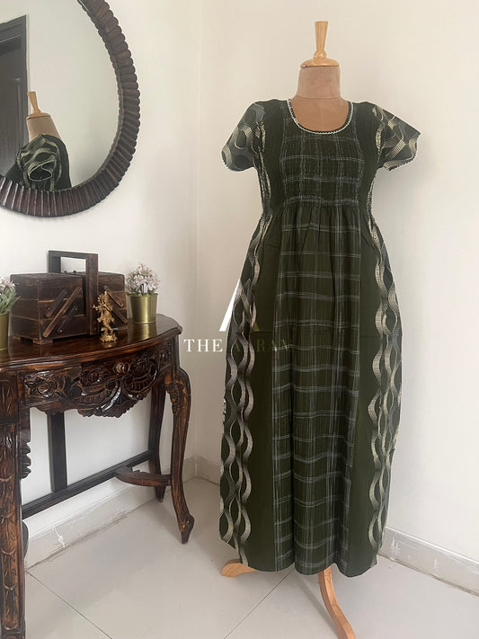 Smocked Cotton Nighty – SN17
