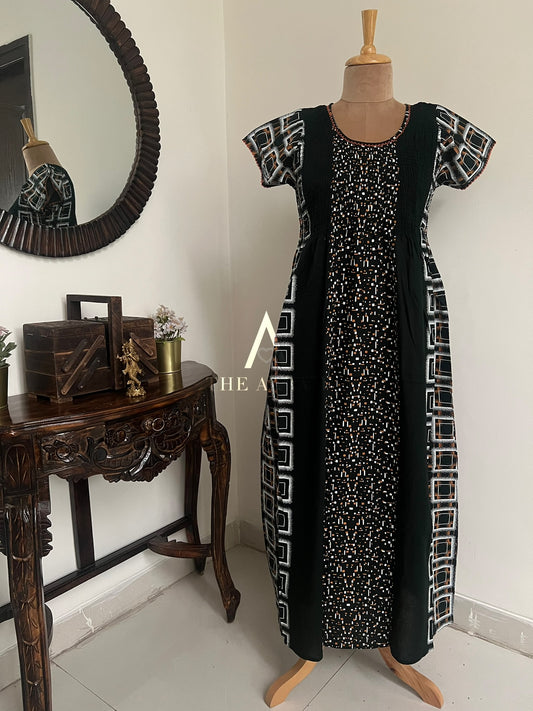 Smocked Cotton Nighty – SN21