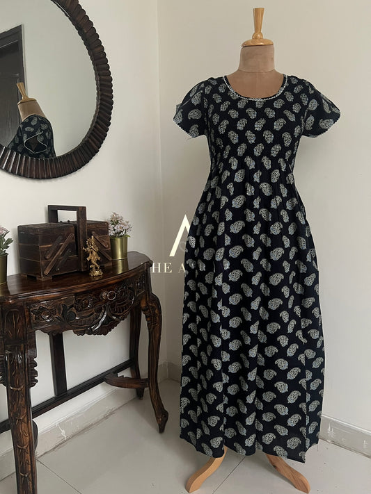 Smocked Cotton Nighty – SN45