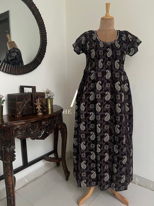 Smocked Cotton Nighty – SN48