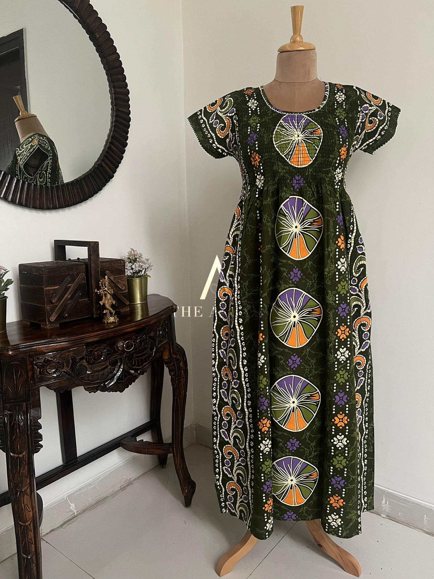 Smocked Cotton Nighty – SN51